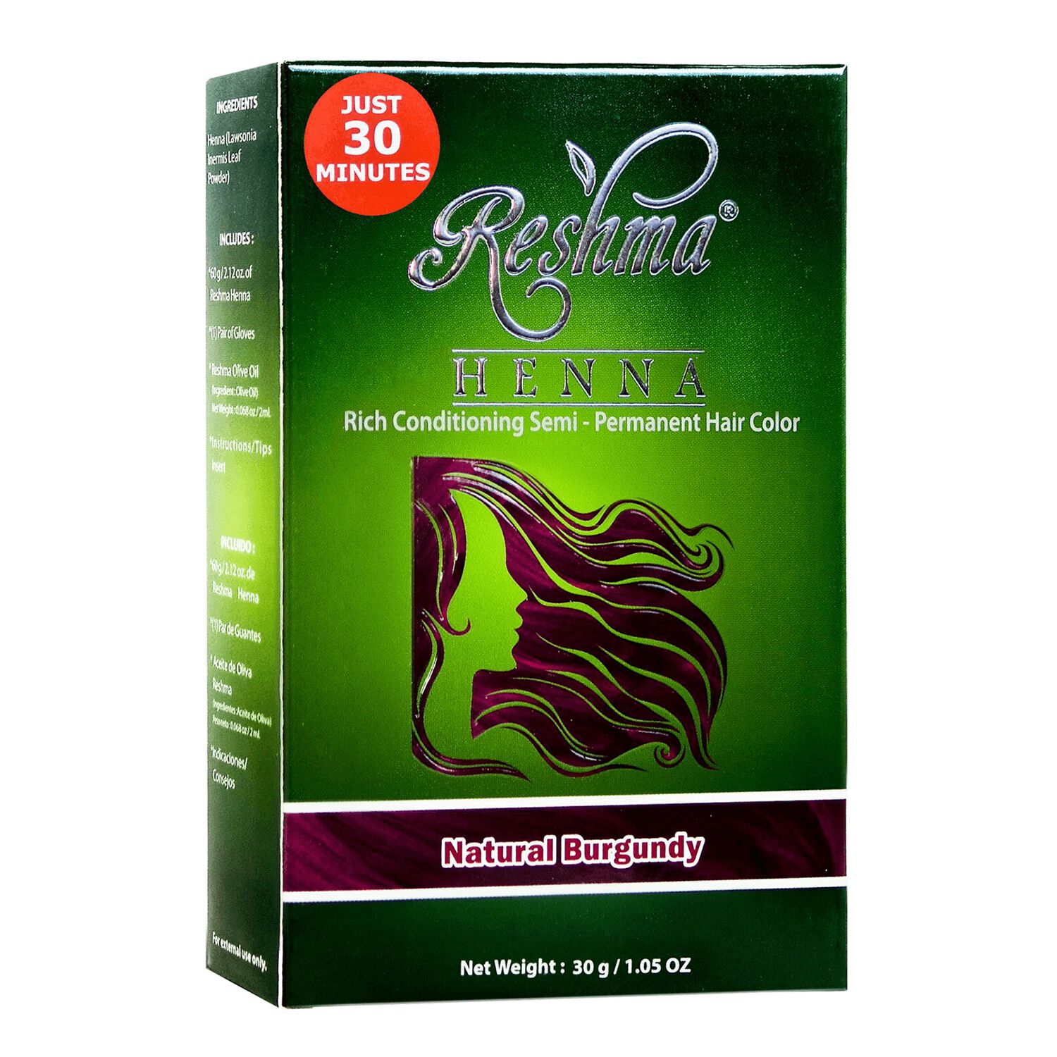 Reshma Natural Henna Semi Permanent Hair Color Natural ...
