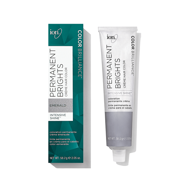 ion permanent brights creme hair color emerald by color brilliance