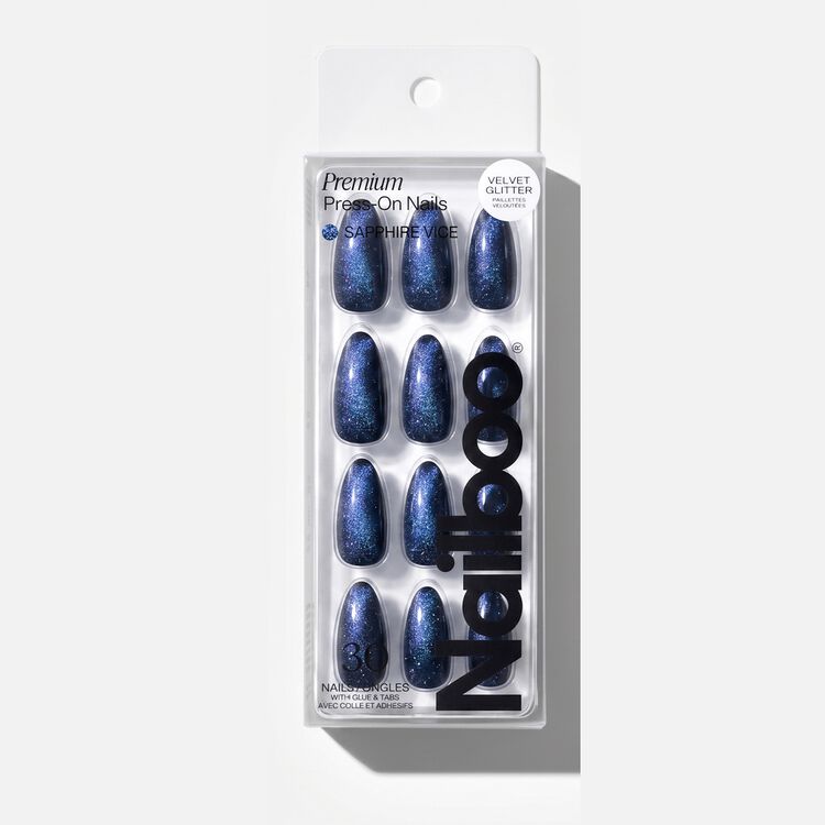 Sapphire Vice Premium Press On Nails
