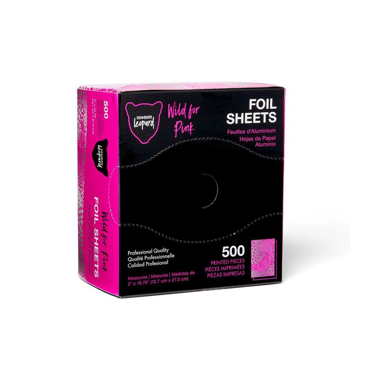 Wild For Pink HALF Size Pattern Foil Sheets 5x10.75" 500 ct