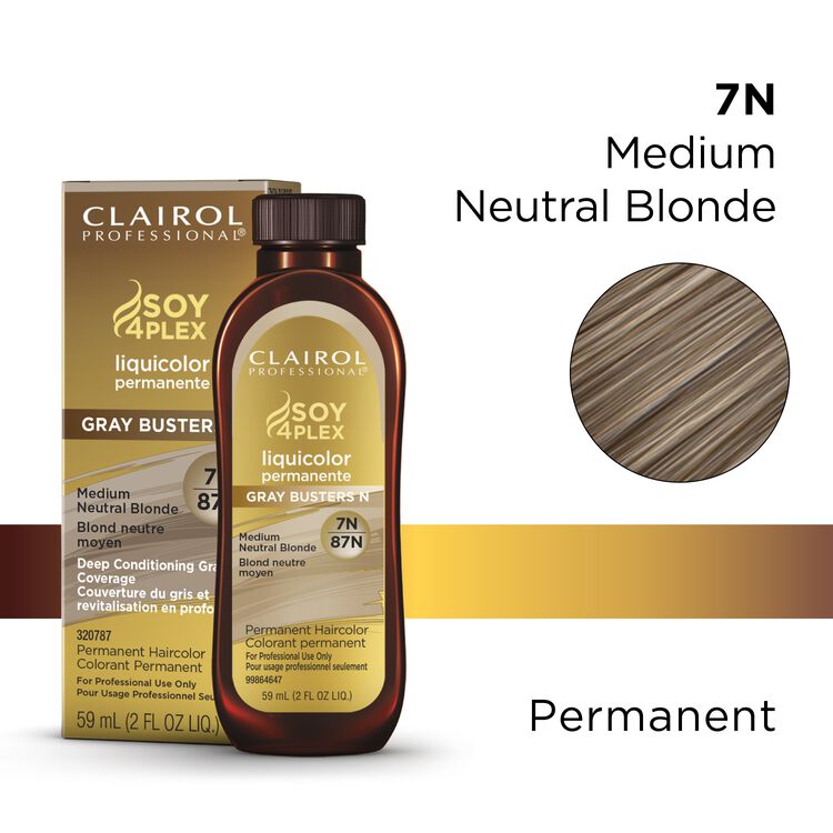 Clairol Professional 7n87n Medium Neutral Blonde Liquicolor Permanent Hair Color By Soy4plex 