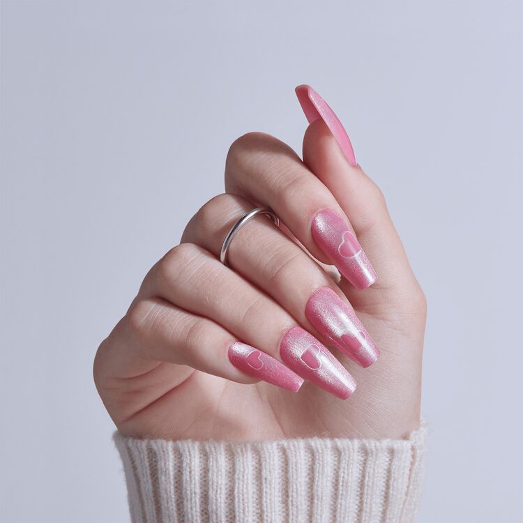 Glam Embellished Press On Nails - Pink Sugar
