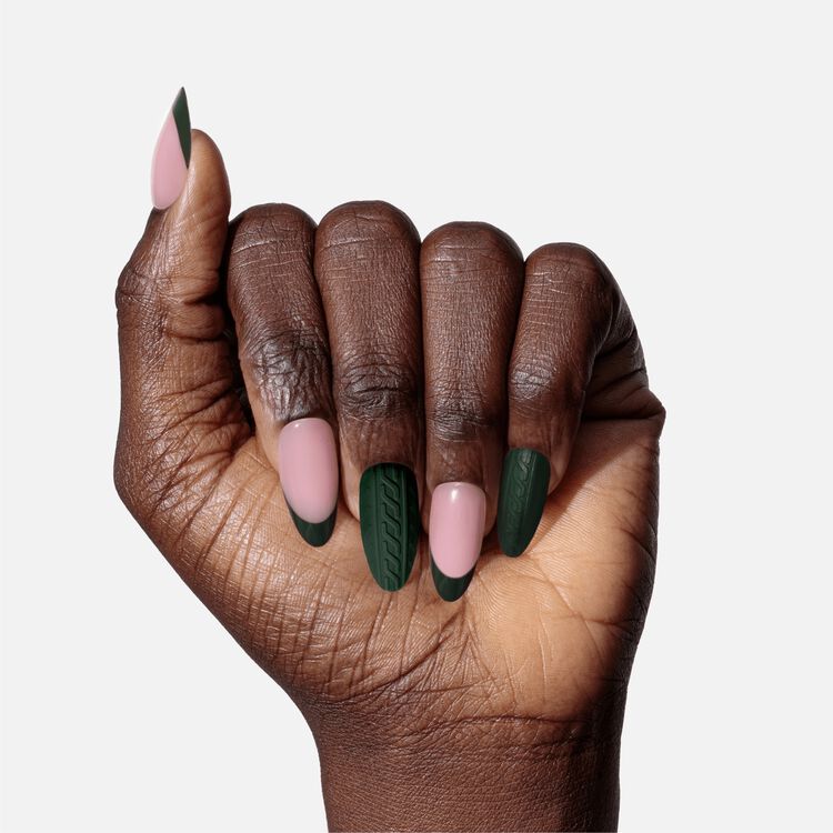 Forest Fleece Premium Press On Nails