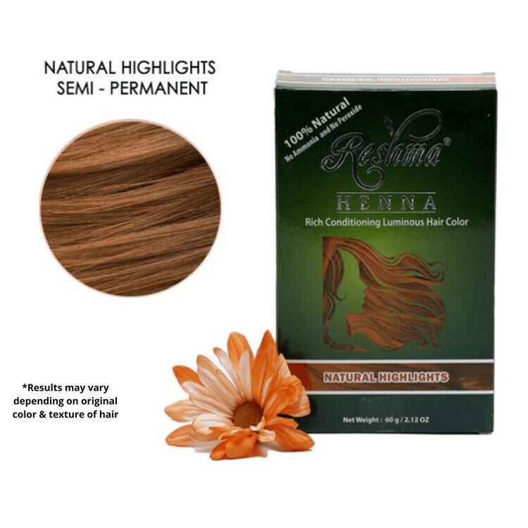 Reshma Natural Henna Semi Permanent Hair Color Natural Highlights | Semi  Permanent Hair Color | Sally Beauty