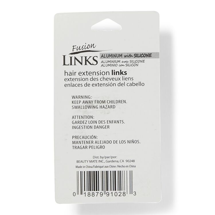 Black Large Silicone Lining Micro Links