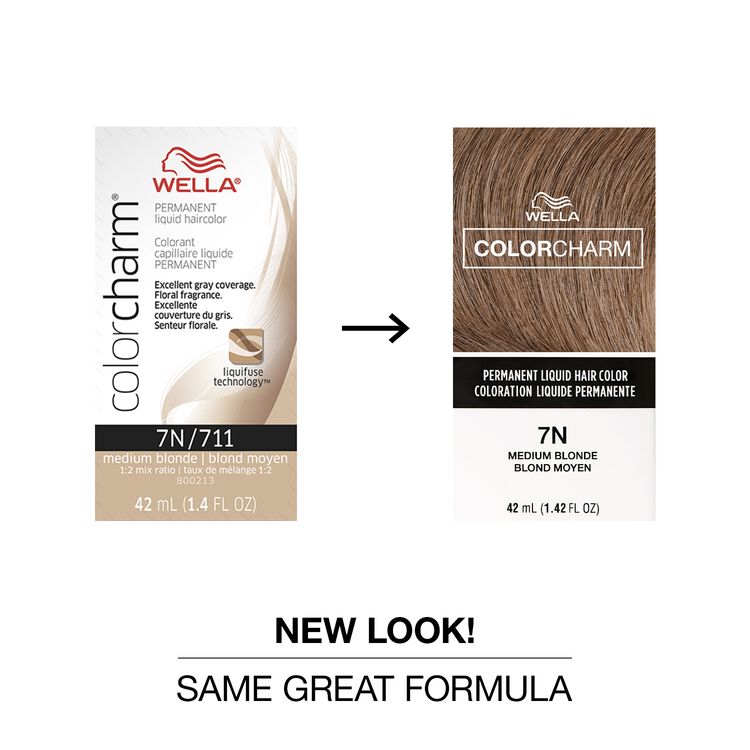 7N Medium Blonde Permanent Liquid Hair Color