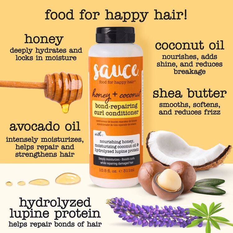 Honey + Coconut Bond-Repairing Curl Conditioner