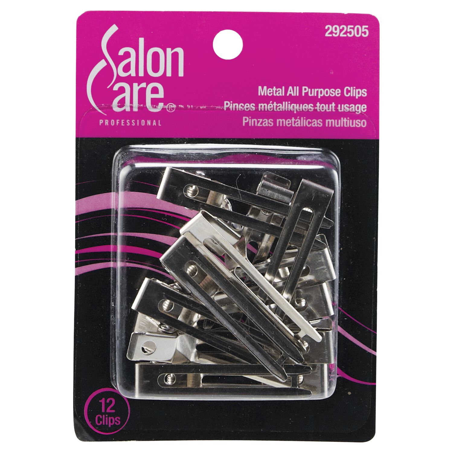 Salon Care All Purpose Metal Clips Hair Clips