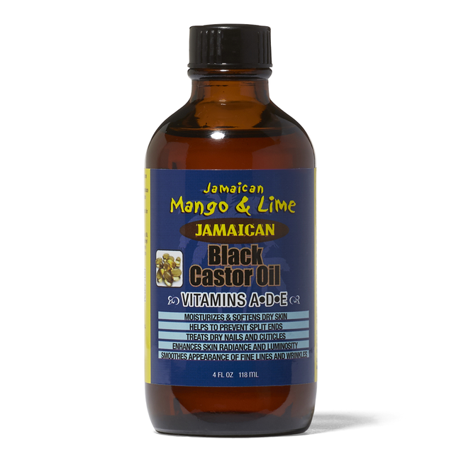 Vitamins A D E Black Castor Oil by Jamaican Mango Lime