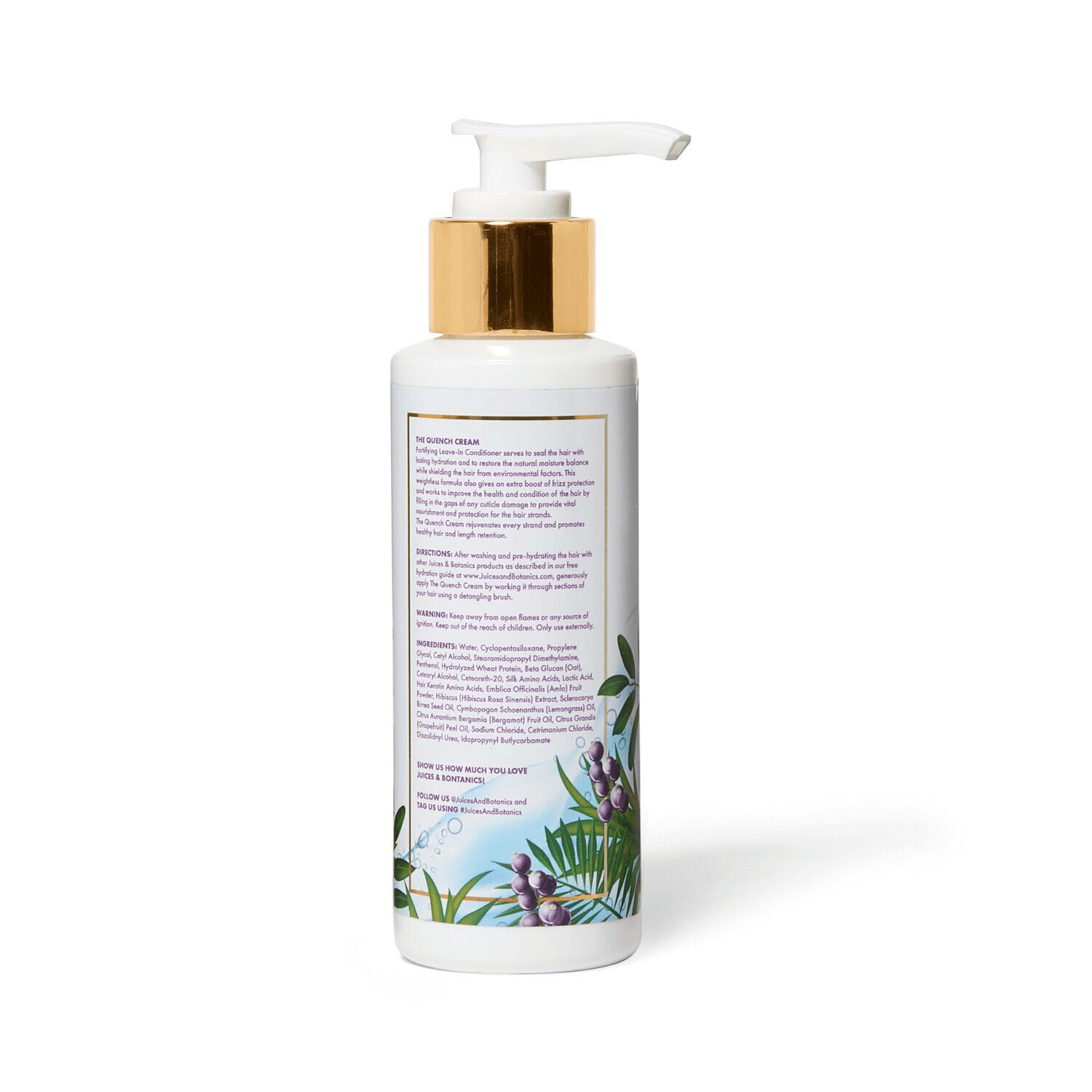 Juices & Botanics The Quench Cream Fortifying Leave In LeaveIn