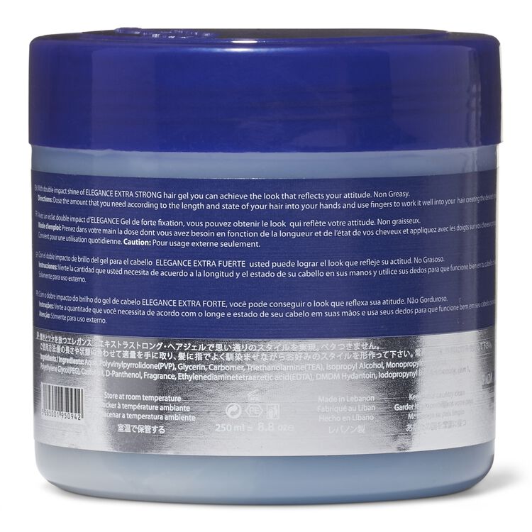 Elegance Extra Strong Hair Gel Styling Products Textured Hair