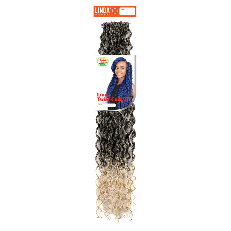 Crochet Twist Curl 20 Inch Ombre Black/Ash Blonde