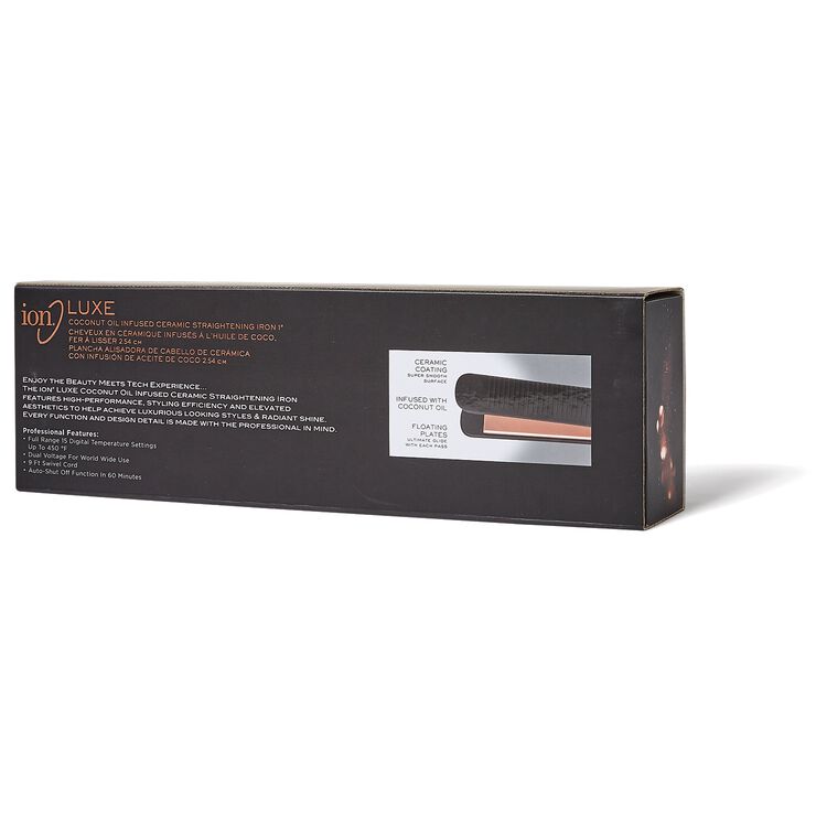 Luxe Coconut Infused Ceramic Flat Iron 1 Inch