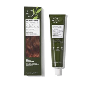 Ammonia-Free Permanent Hair Color Medium Honey Brown 4G