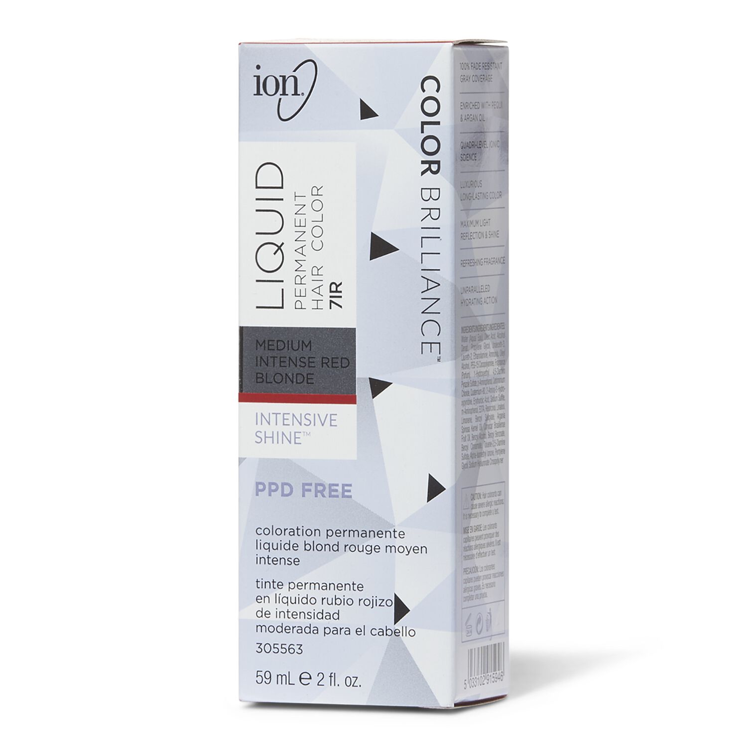 Ion 7IR Medium Intense Red Blonde Permanent Liquid Hair Color by Color
