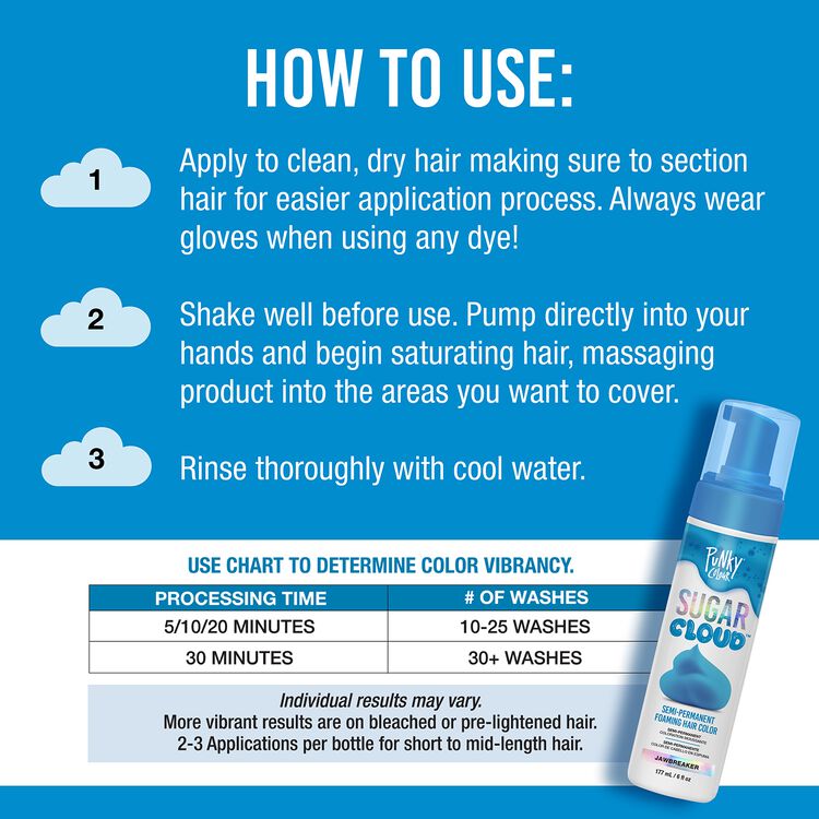 Sugar Cloud Semi-Permanent Foaming Hair Color Jawbreaker