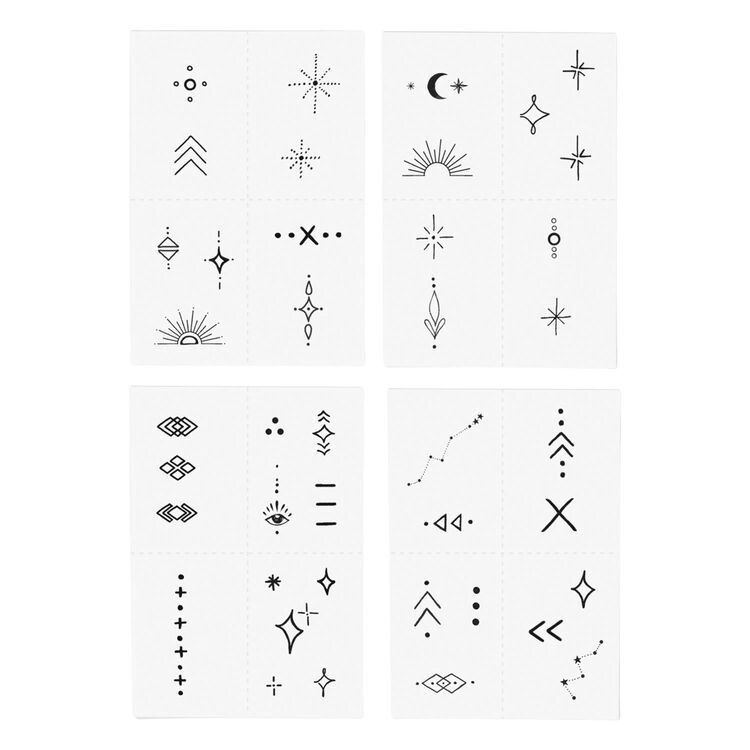Celestial Pack Temporary Tattoos