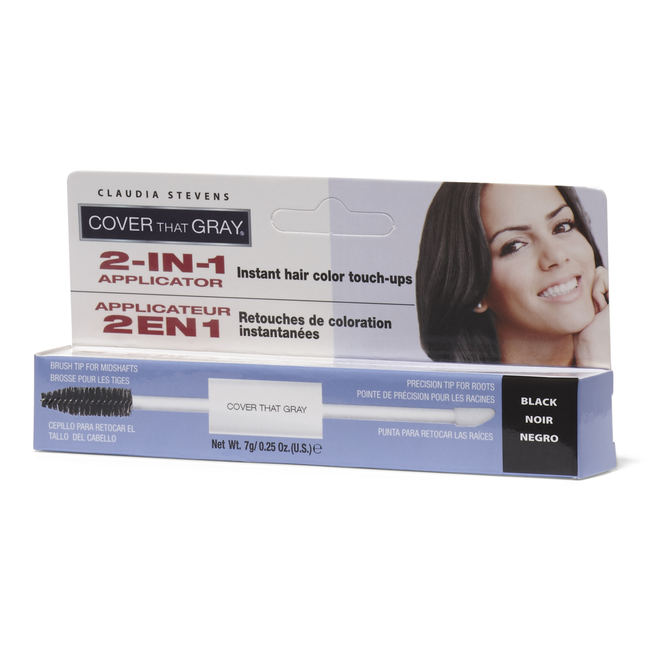 Claudia Stevens Black 2 in 1 Applicator | Root Touch Up | Sally Beauty