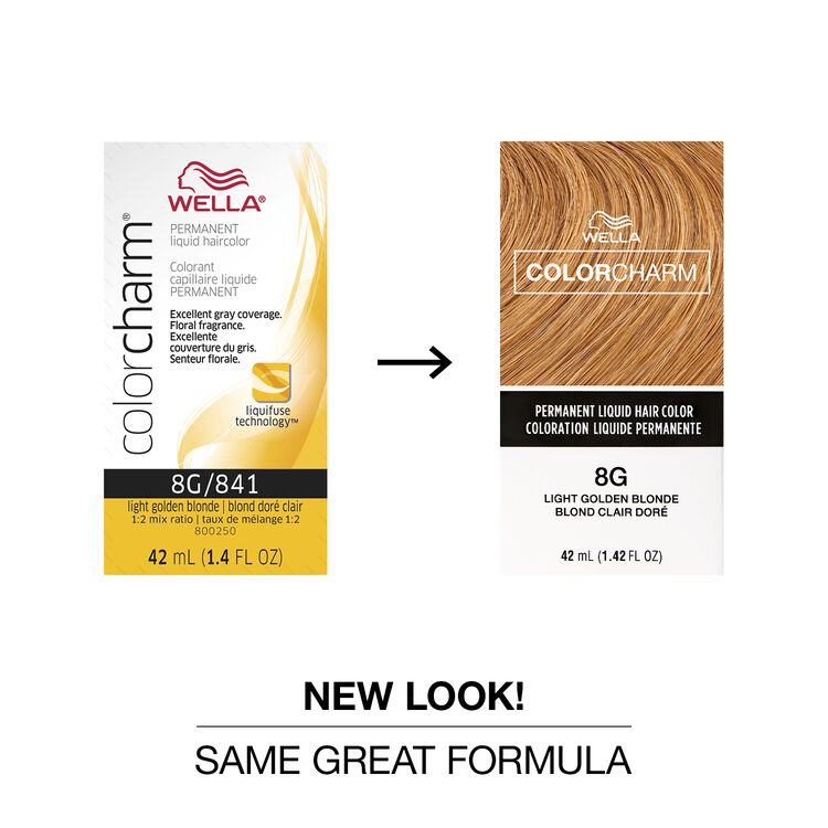 8G Light Golden Blonde Permanent Liquid Hair Color