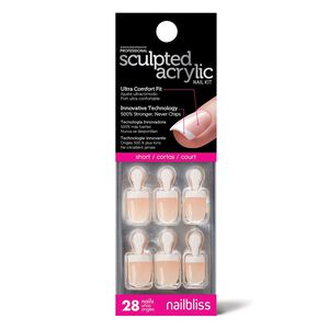 Sculpted Acrylic French Short Squoval