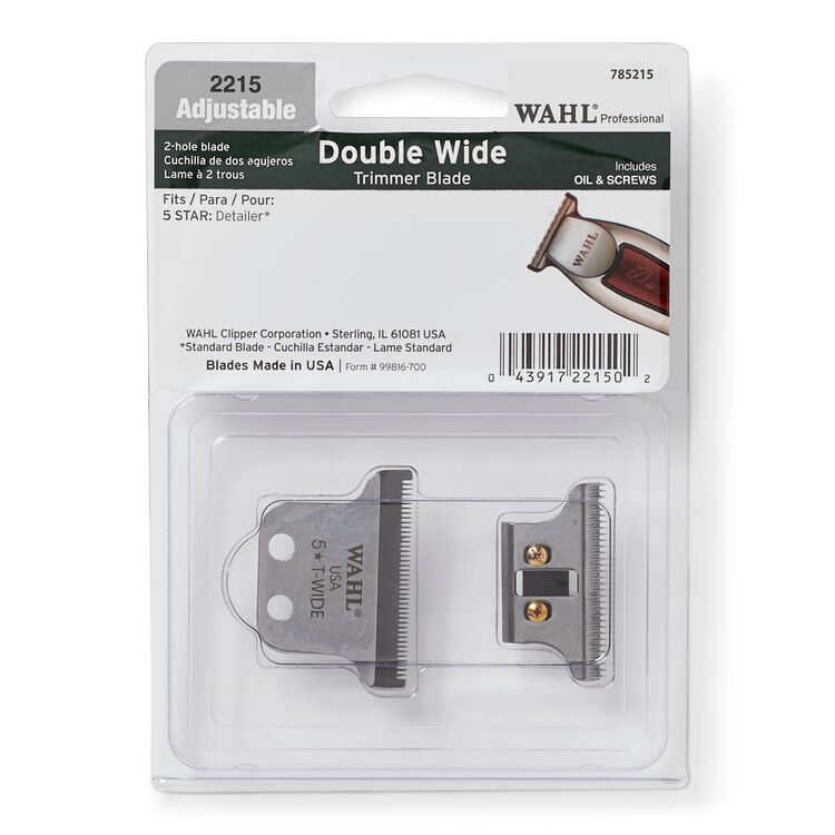 Detailer Double Wide Trimmer T-Blade by Wahl, Replacement Blades