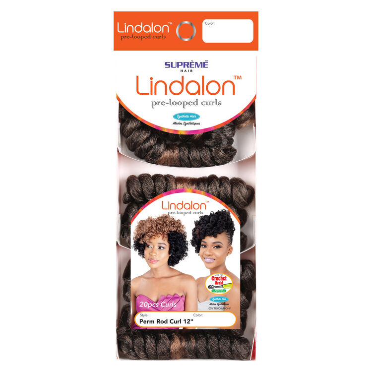 Crochet Perm Rod Curl 12 Inch Ombre Black/Strawberry Blonde