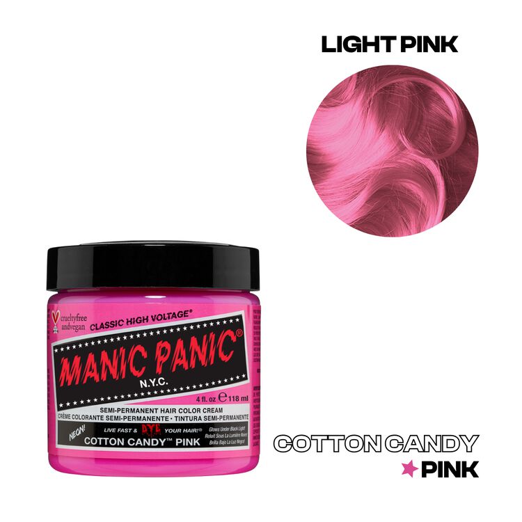 Cotton Candy Pink Semi Permanent Cream Hair Color