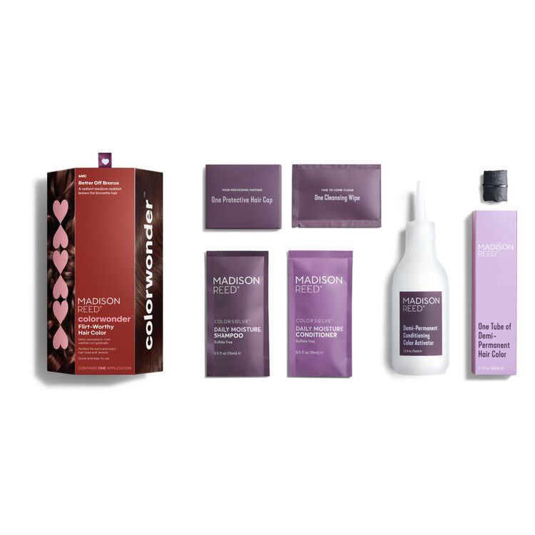 ColorWonder Demi-Permanent Hair Color Kit 6MC Better Off Bronze