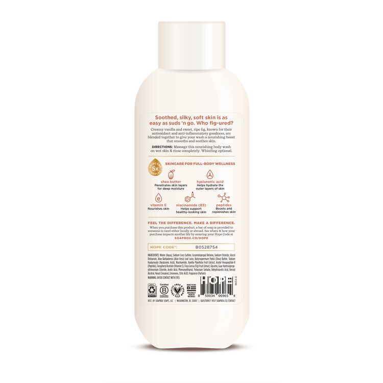 Soapbox Vanilla Bean & Fig Body Wash
