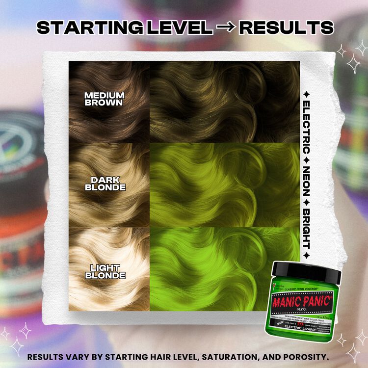 Electric Lizard Semi Permanent Cream Hair Color
