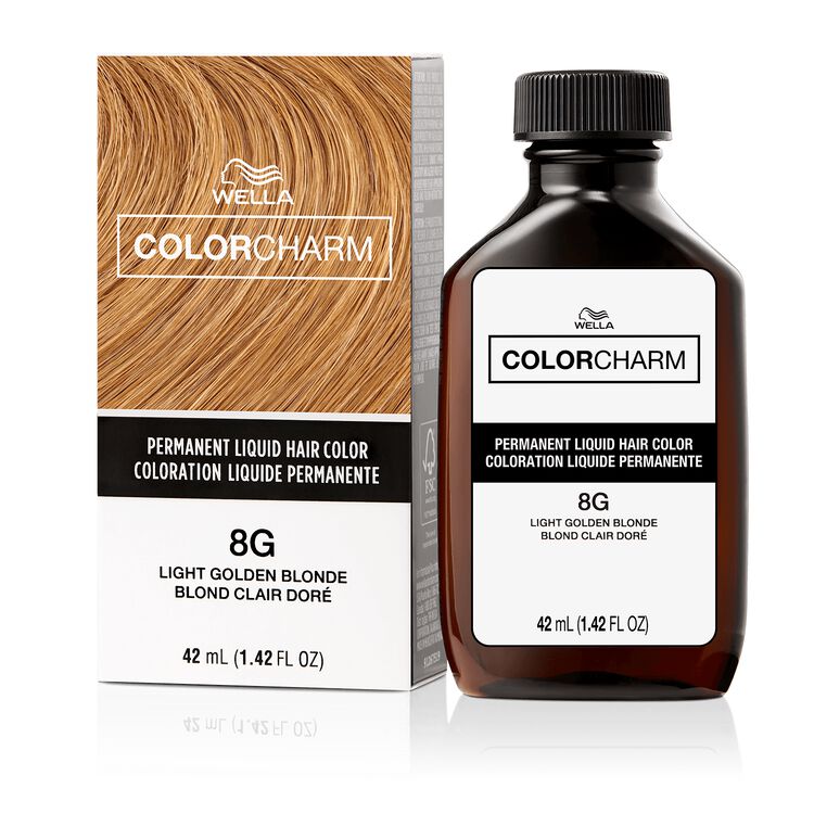 8G Light Golden Blonde Permanent Liquid Hair Color