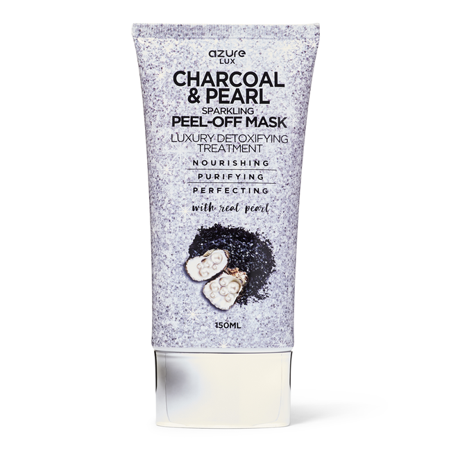 Azure lux charcoal and pearl sparkling peel off mask