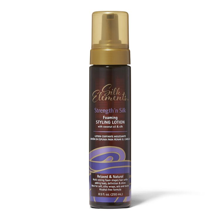 Silk Elements Strength 'n Silk Foaming Styling Lotion with Silk Protein |  Styling Products | Textured Hair | Sally Beauty