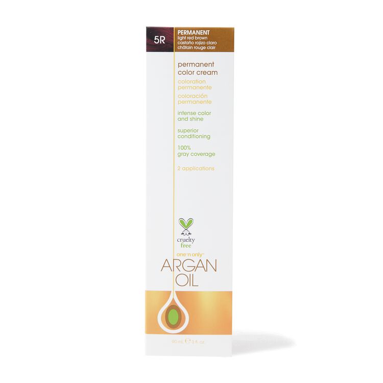 Argan Oil Permanent Color Cream 5R Light Red Brown
