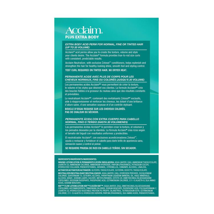 Extra Body Plus Acid Perm