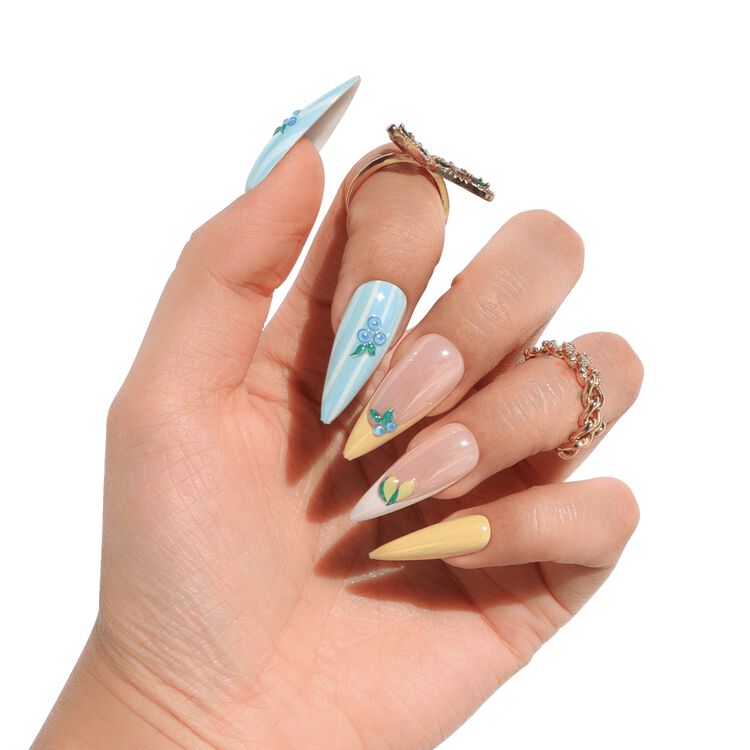 Blueberry Lemonade Press On Nails