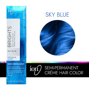 Sky Blue Semi Permanent Hair Color