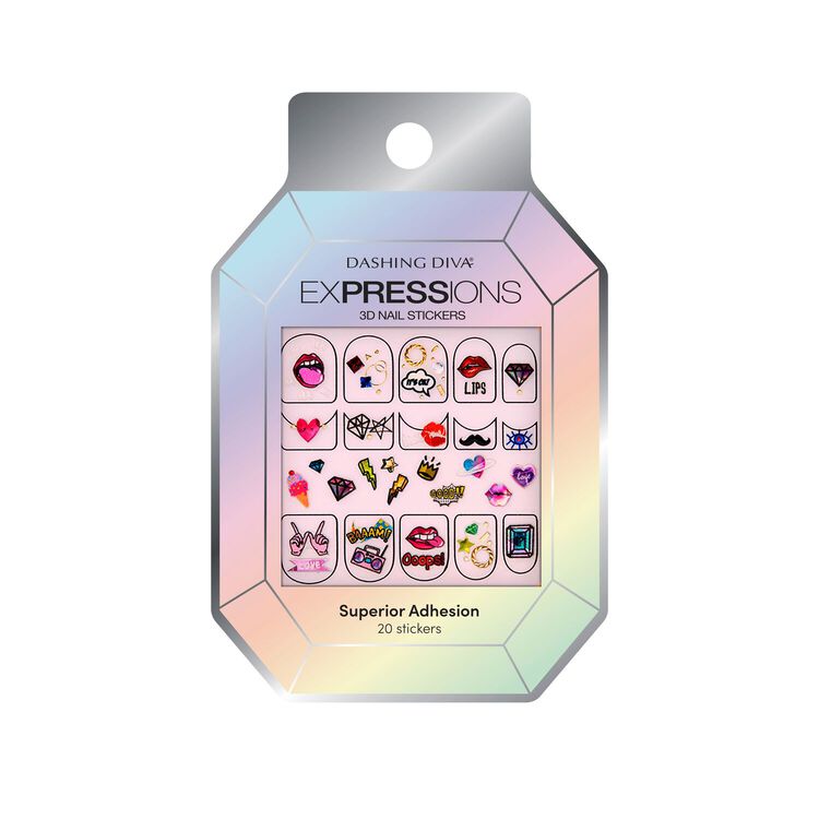 Dashing Diva Pak Power 3d Nail Stickers By Expessions Nail Art