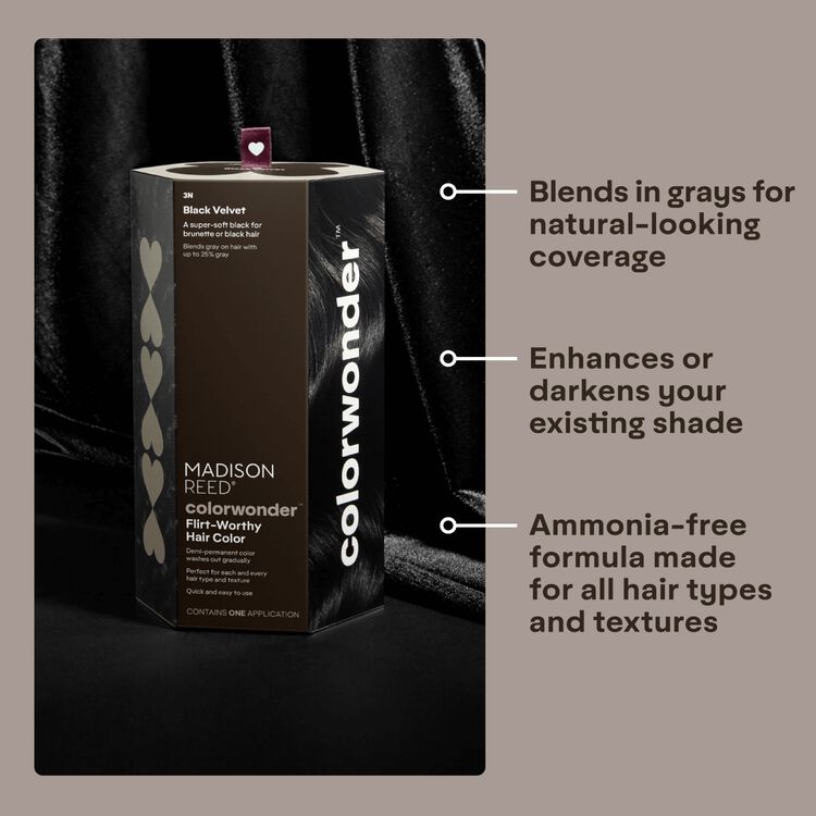 ColorWonder Demi-Permanent Hair Color Kit 3N Black Velvet
