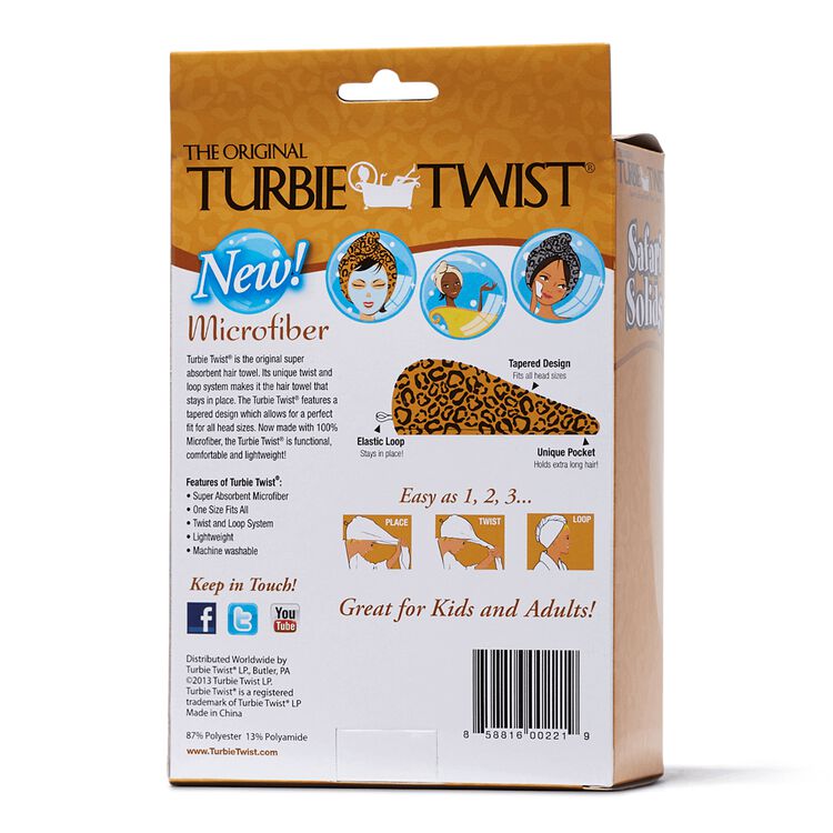 Turbie Twist Microfiber Hair Towel 2 Pk