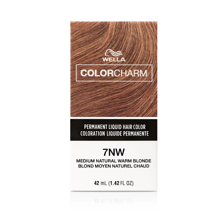 7NW Medium Natural Warm Blonde Permanent Liquid Hair Color