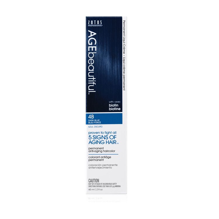 4B Dark Blue Permanent Liqui-Creme Hair Color by AGEbeautiful | Permanent Hair  Color | Sally Beauty
