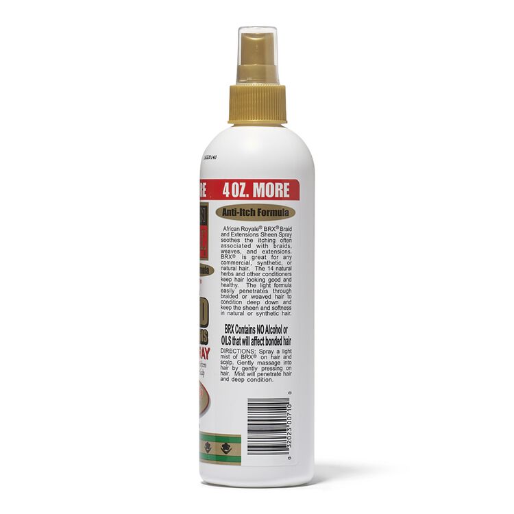African Royale Brx Braid And Extensions Sheen Spray Styling Products Textured Hair Sally Beauty
