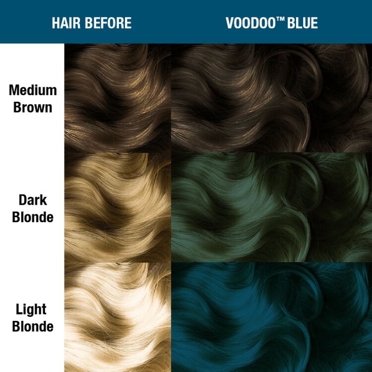 Voodoo Blue Semi Permanent Cream Hair Color