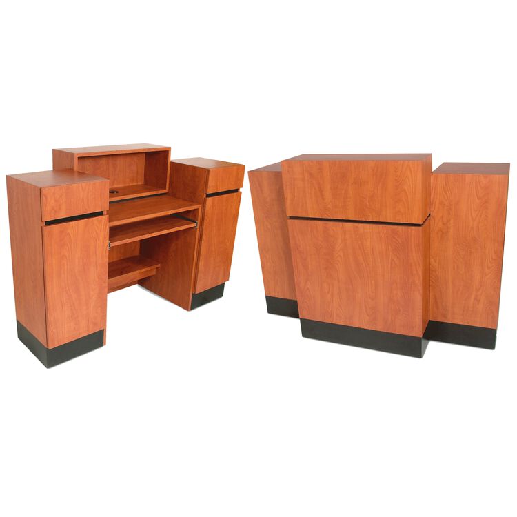 Reve Wild Cherry Sitting Reception Desk