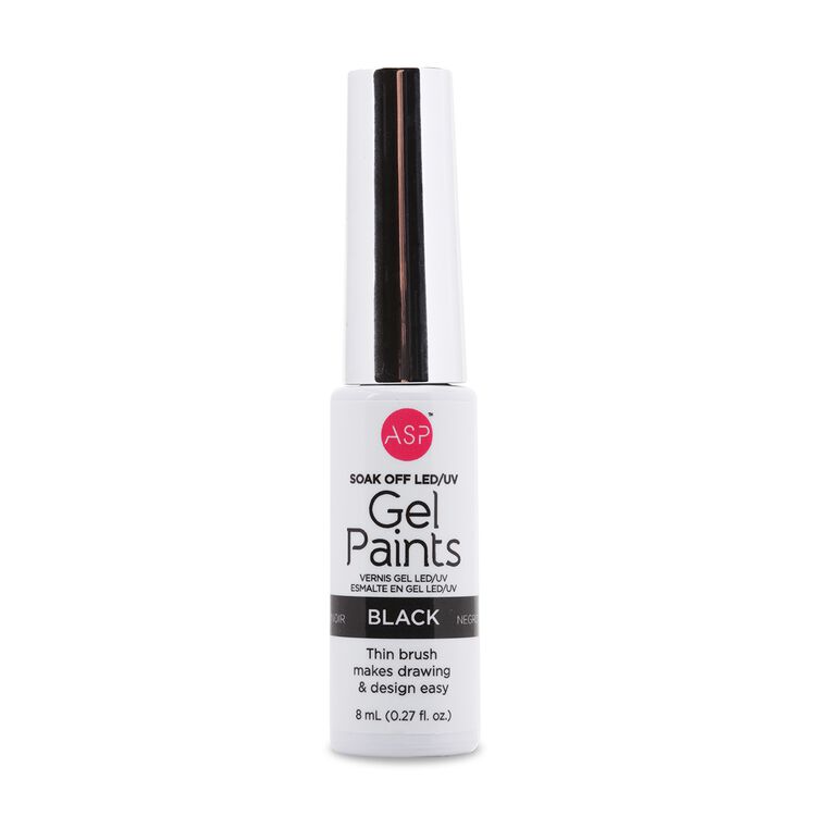 Gel Paints Nail Polish Black