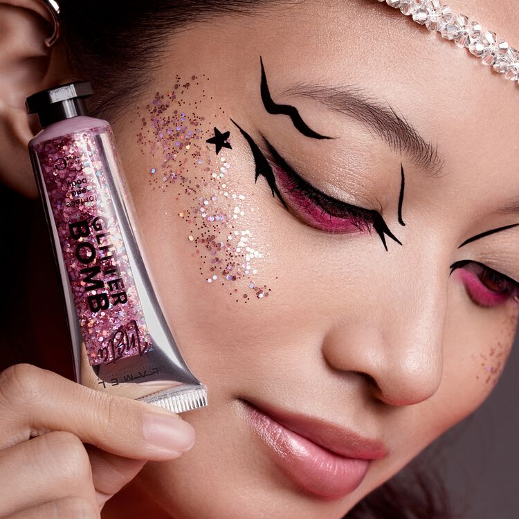 INSTA Glitter Bomb For Face and Body Pink