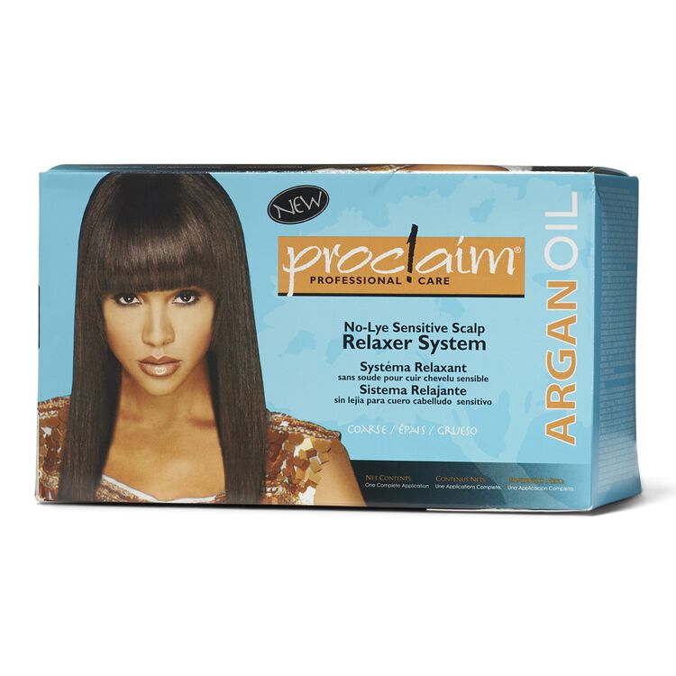 Proclaim No Lye Argan Oil Hair Course Relaxer Hair Straighteners