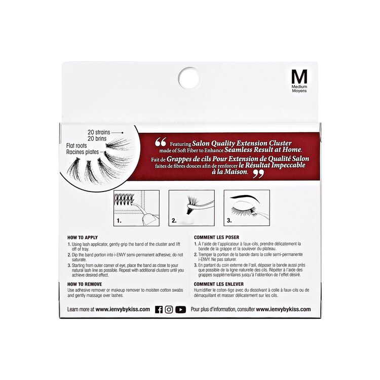 i-ENVY 20D Extension Cluster Medium Lashes