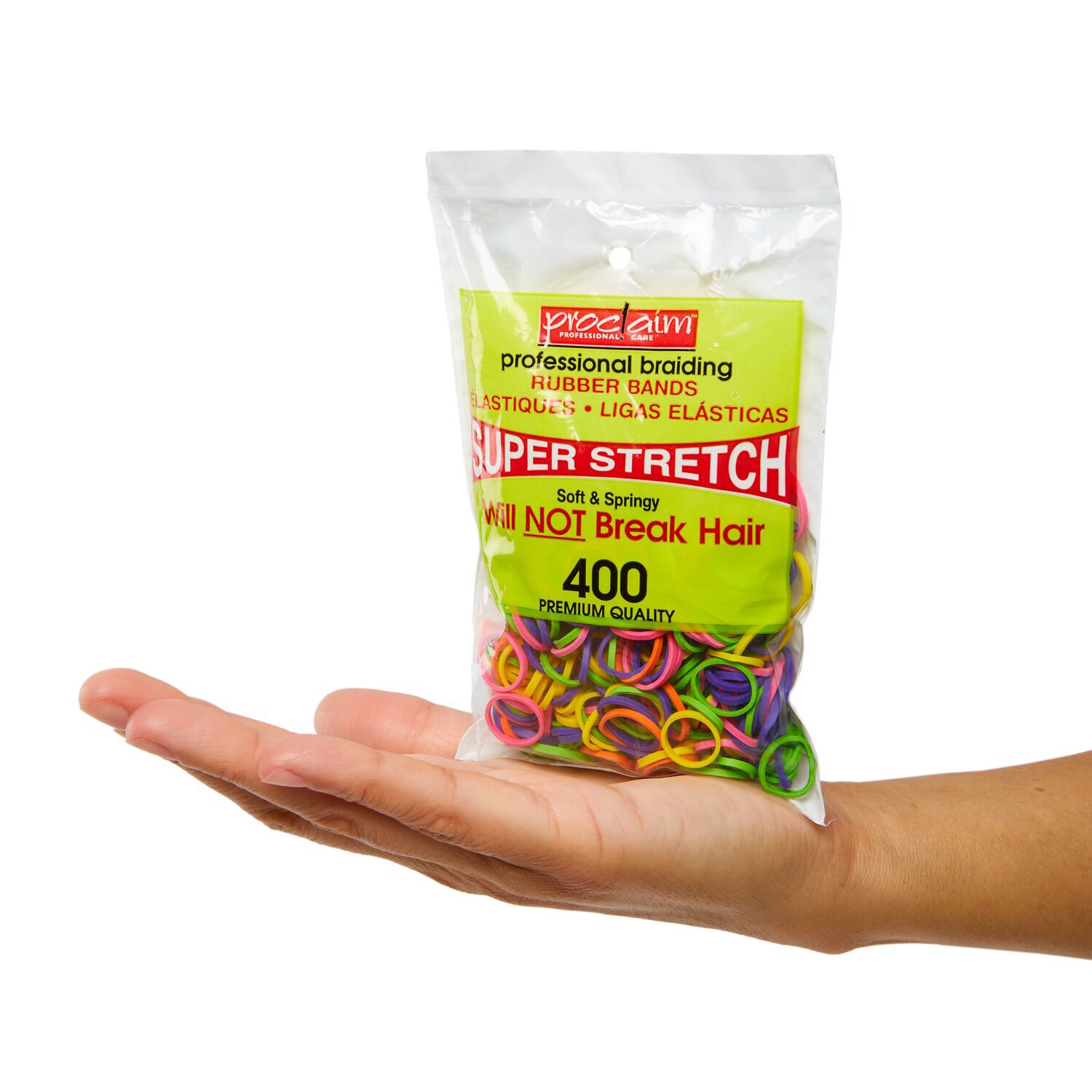 Proclaim Rubber Bands Assorted Brights 400 Count